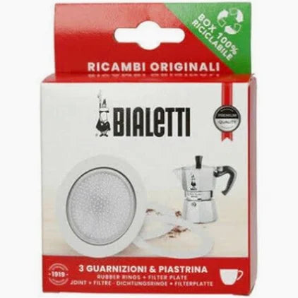 Empaquetadura y filtro para Moka Bialetti 3/4 tazas